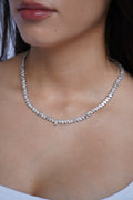 Lab Diamond Mixed Shape Tennis Necklace