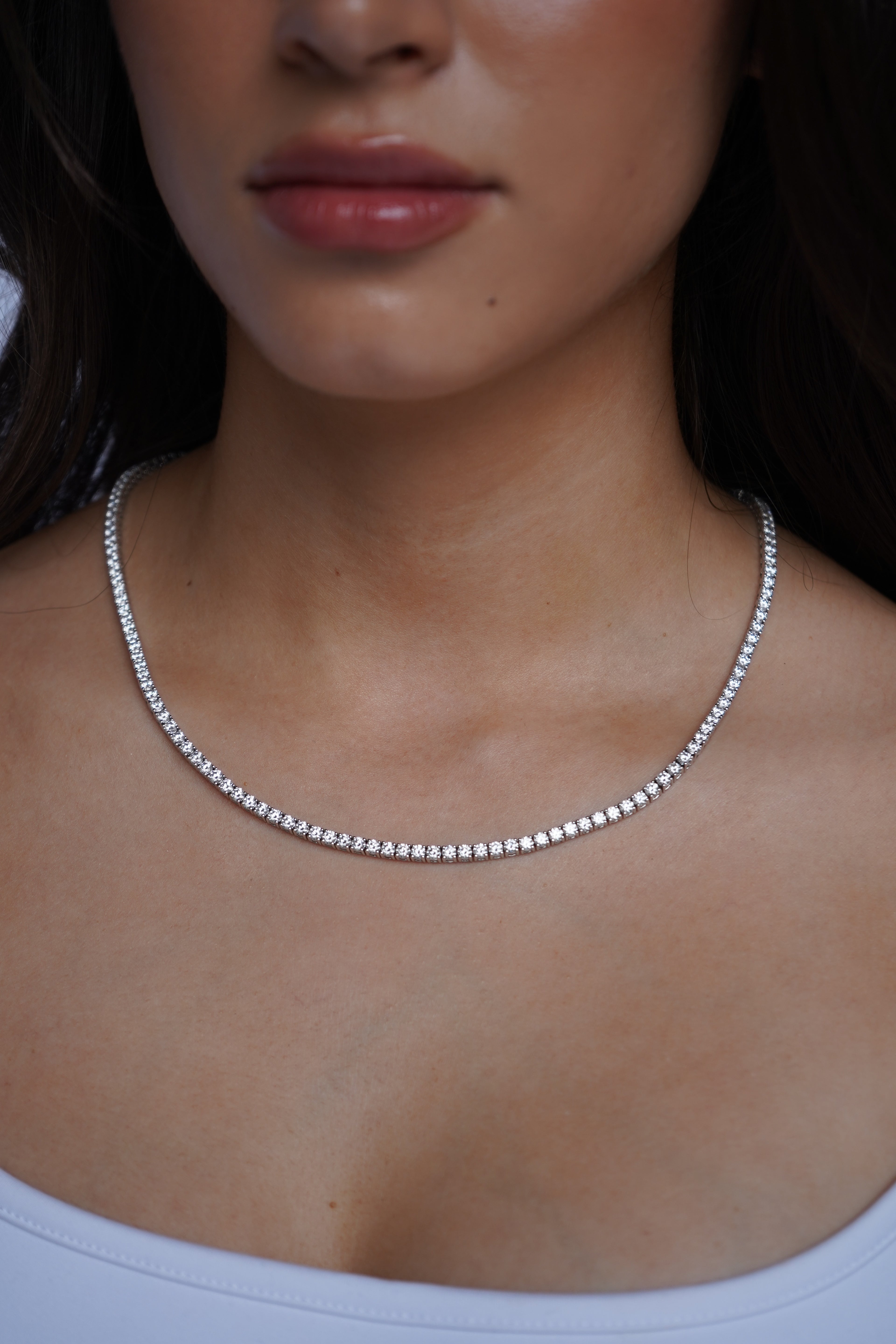 Moissanite Classic Tennis Necklace