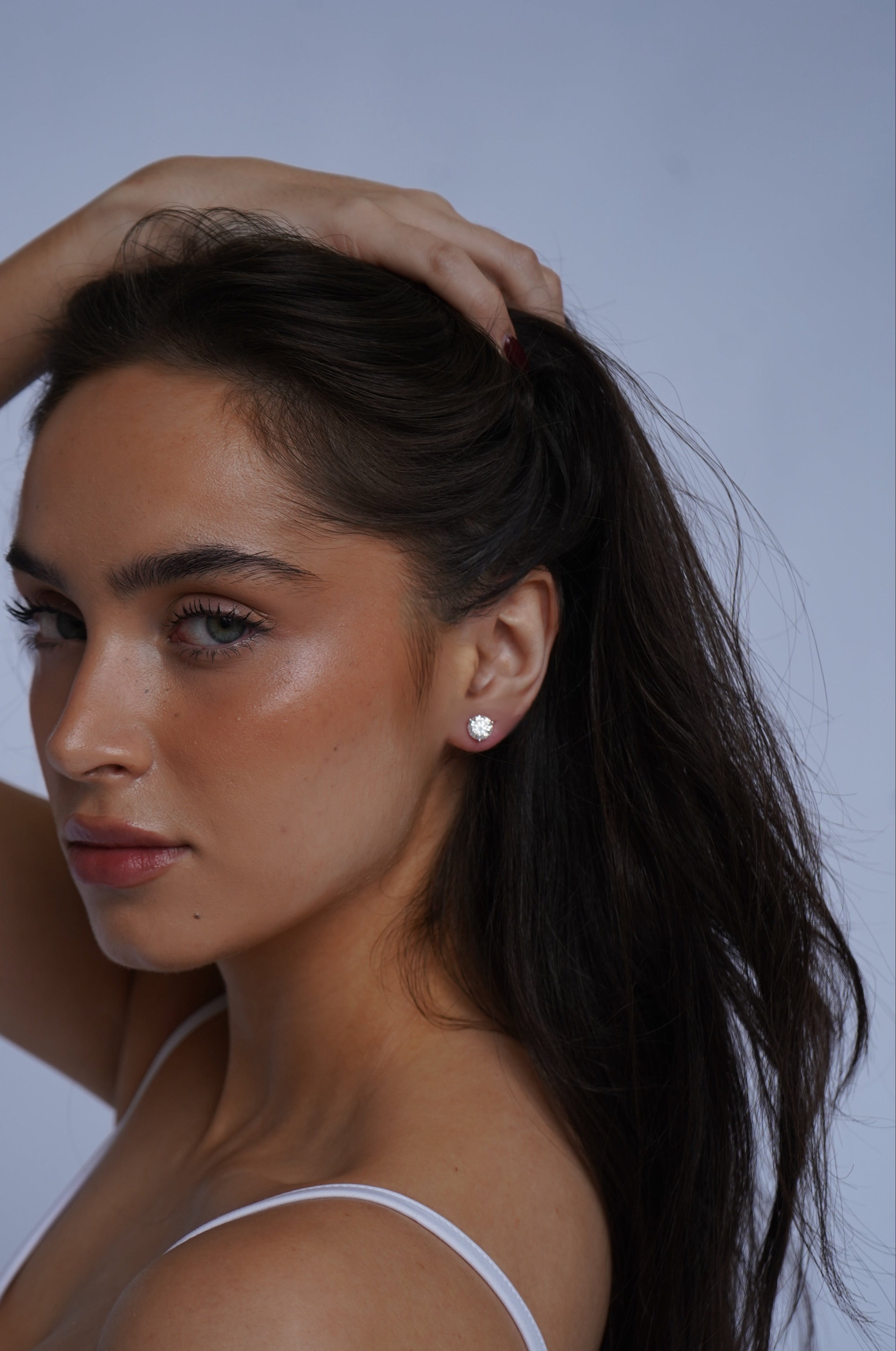Lab Diamond Round Studs