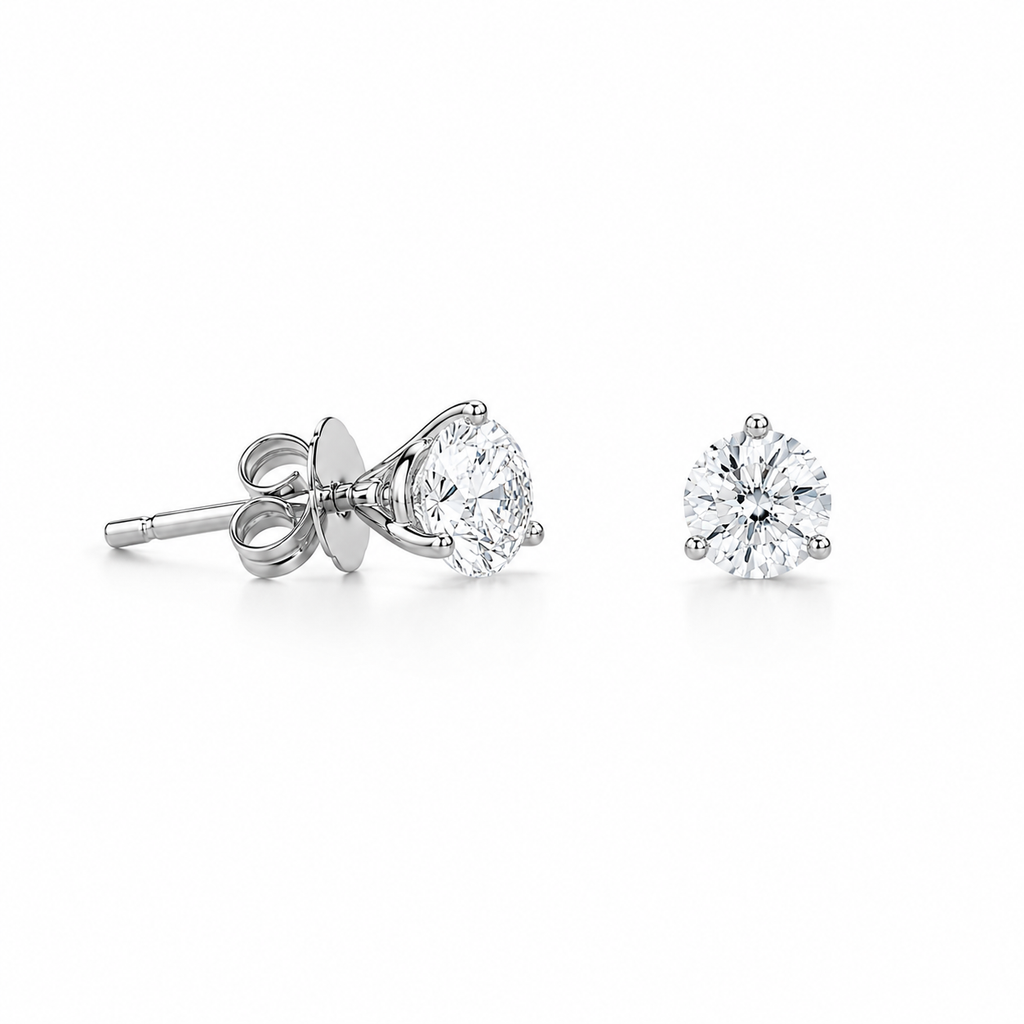 Lab Diamond Round Studs