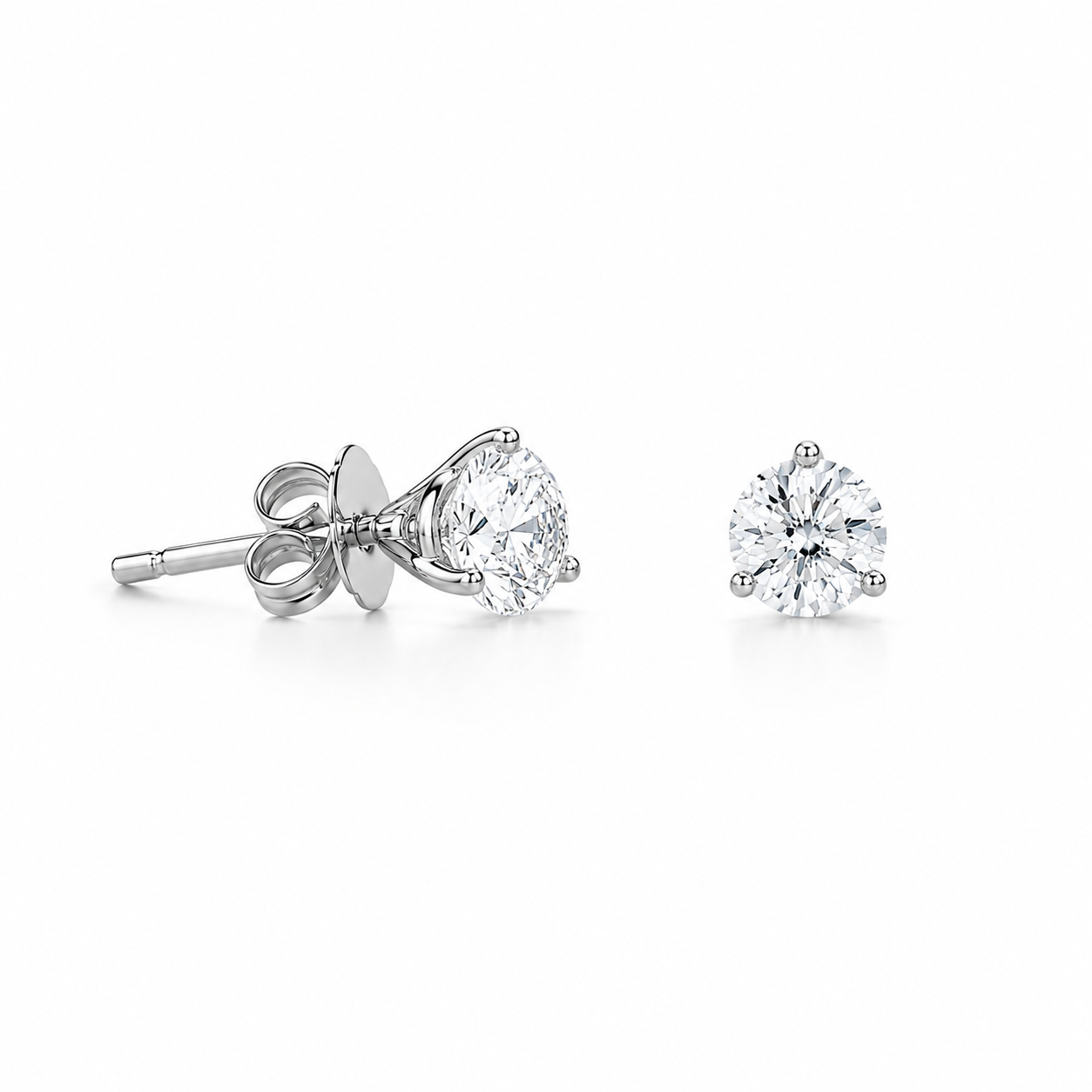 Lab Diamond Round Studs