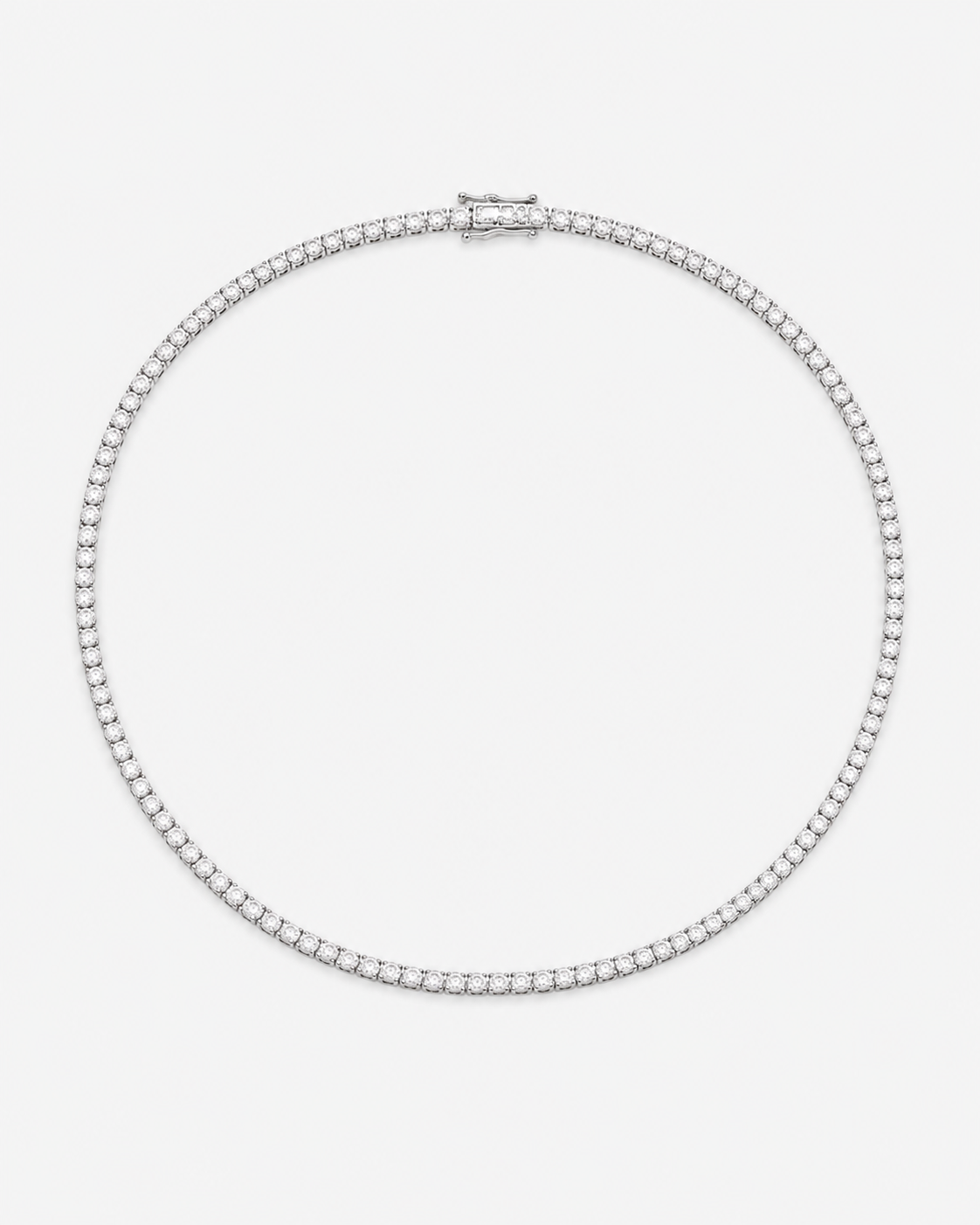 Lab Diamond Classic Tennis Necklace