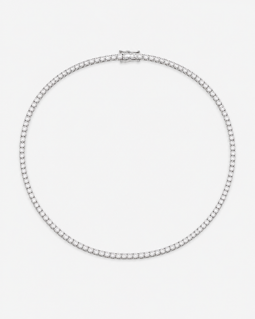 Lab Diamond Classic Tennis Necklace